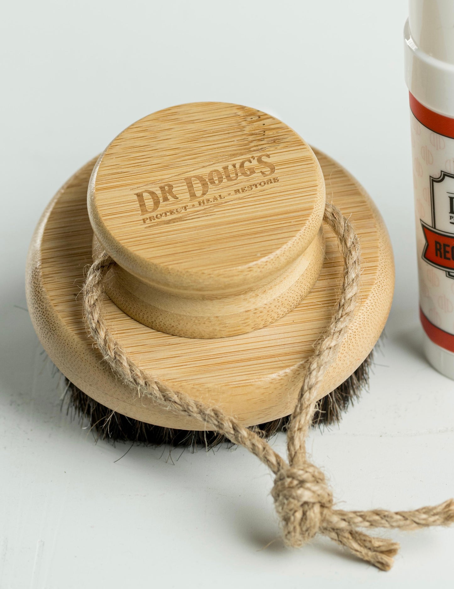 Dr. Doug's Premium Round Dry Brush – Exfoliate, Stimulate, Transform