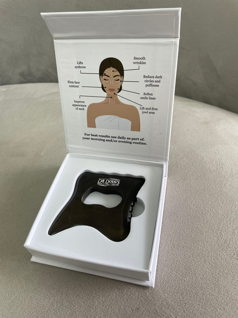 Dr. Doug’s Bian Stone Gua Sha Collection – Lymphatic Massage & Sculpting Tools for Body, Face & Neck