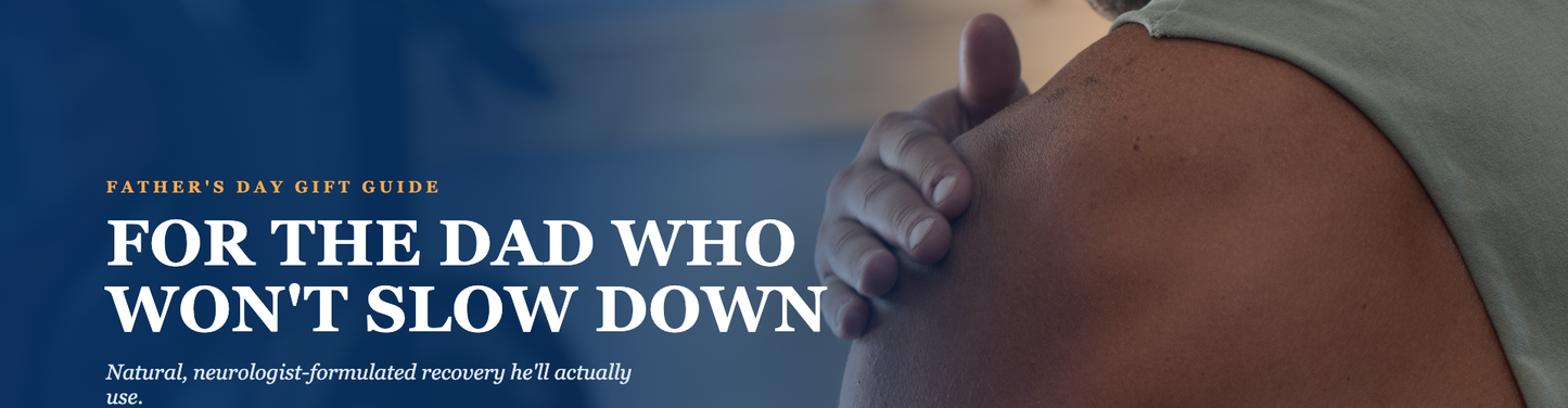 For the dad who won't slow down. Dr. Doug's Father's Day recovery kits.