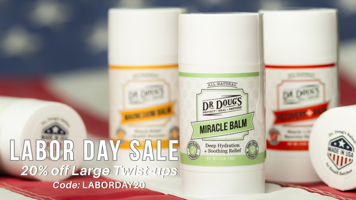 Labor Day Sale 2026 email hero — 20% off Large Twist-Ups, code LABORDAY20