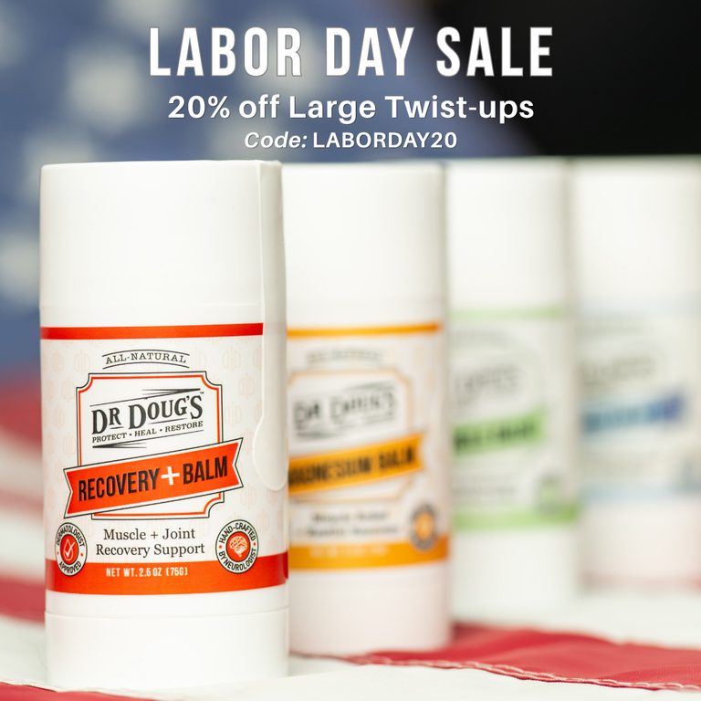 Labor Day Sale 2026 mobile hero (square) — 20% off Large Twist-Ups, code LABORDAY20