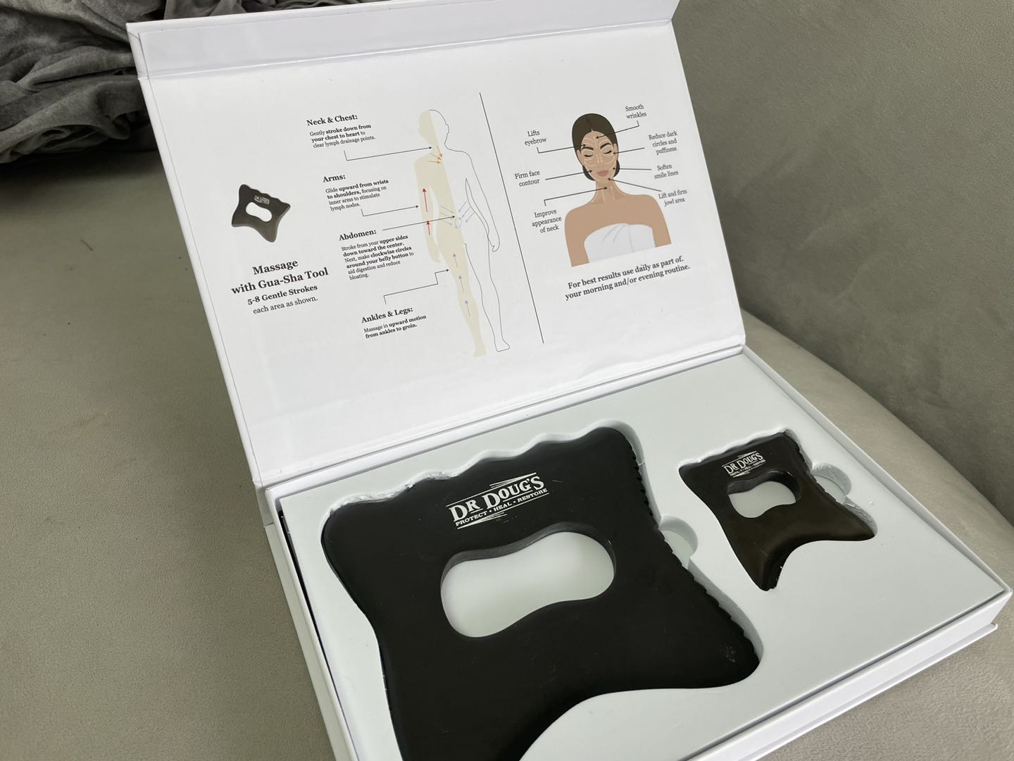 HOLIDAY FLASH SALE:  Buy Combo Gua Sha set and get a Large Jar of Magnesium Balm FREE!